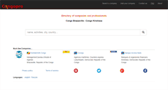 Desktop Screenshot of congopro.com